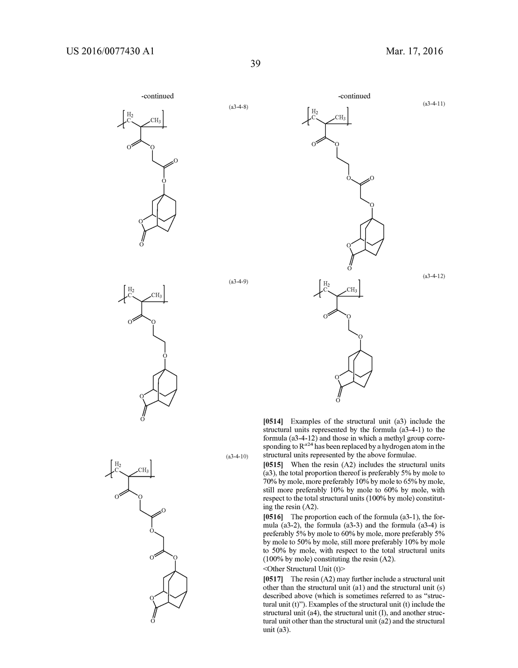 RESIN, RESIST COMPOSITION AND METHOD FOR PRODUCING RESIST PATTERN - diagram, schematic, and image 40