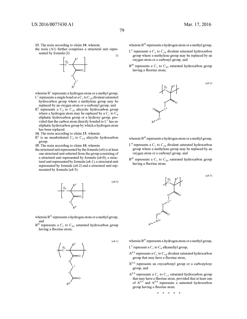 RESIN, RESIST COMPOSITION AND METHOD FOR PRODUCING RESIST PATTERN - diagram, schematic, and image 80