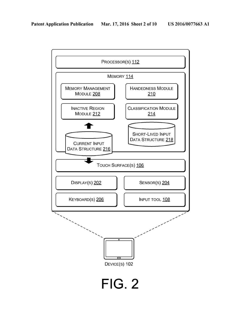 INACTIVE REGION FOR TOUCH SURFACE BASED ON CONTEXTUAL INFORMATION - diagram, schematic, and image 03