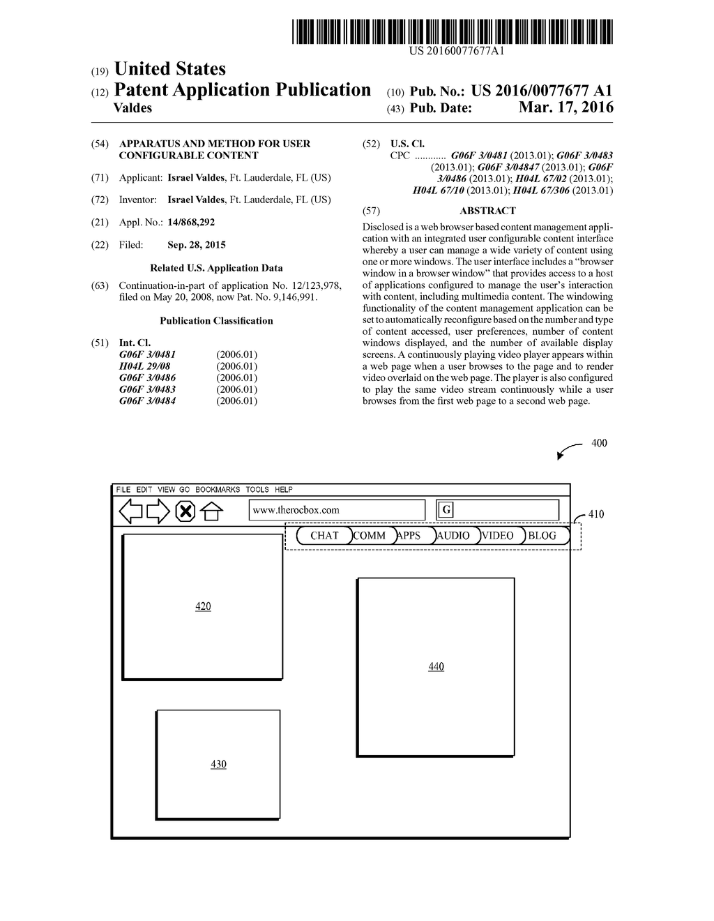 APPARATUS AND METHOD FOR USER CONFIGURABLE CONTENT - diagram, schematic, and image 01