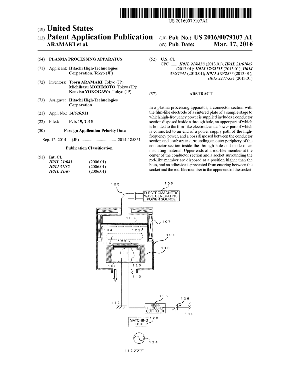 PLASMA PROCESSING APPARATUS - diagram, schematic, and image 01