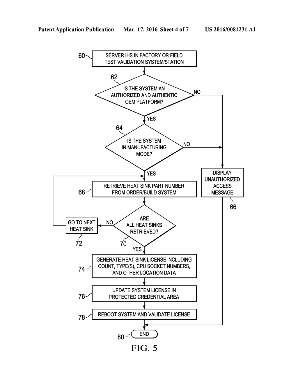 Information Handling System Heat Sink Compatibility Management - diagram, schematic, and image 05