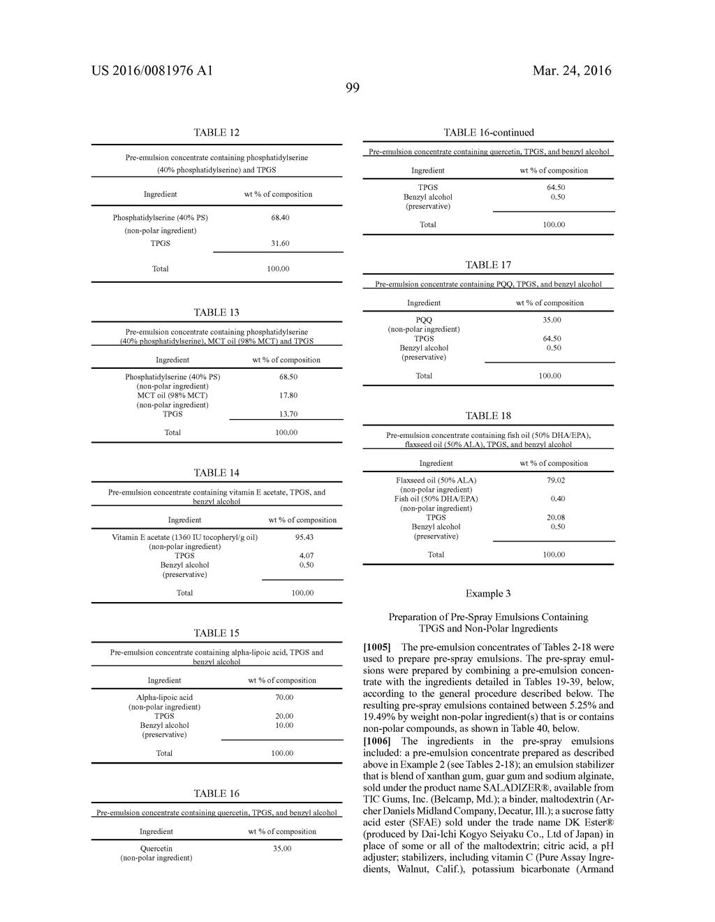 FORMULATIONS OF WATER-SOLUBLE DERIVATIVES OF VITAMIN E AND SOFT GEL     COMPOSITIONS, CONCENTRATES AND POWDERS CONTAINING SAME - diagram, schematic, and image 100