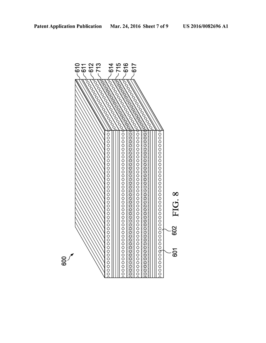 METHOD FOR LIMITING INTERLAMINAR FATIGUE IN COMPOSITE LAMINATE AND A     COMPONENT INCORPORATING THE SAME - diagram, schematic, and image 08