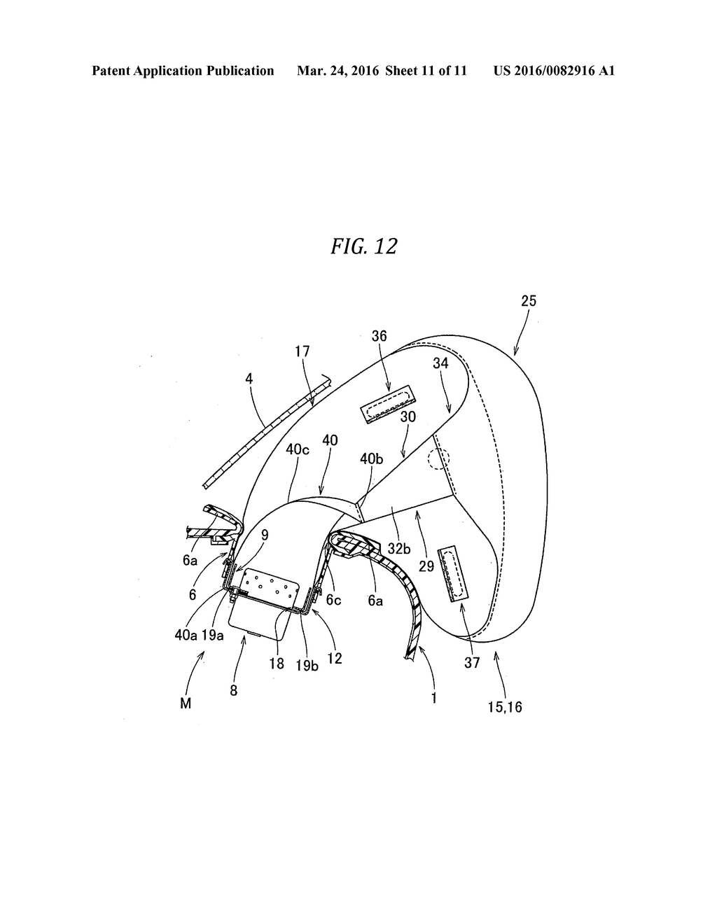 PASSENGER SEAT AIR BAG - diagram, schematic, and image 12