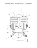 Arrangement of a Rear Axle Module on a Vehicle Body, and a Rear Axle     Module for Such an Arrangement and a Two-Axle, Two-Track Vehicle Which is     at Least Partially Driveable by Means of an Electric Motor and Has Such     an Arrangement diagram and image