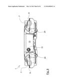 Arrangement of a Rear Axle Module on a Vehicle Body, and a Rear Axle     Module for Such an Arrangement and a Two-Axle, Two-Track Vehicle Which is     at Least Partially Driveable by Means of an Electric Motor and Has Such     an Arrangement diagram and image