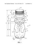 A BEVERAGE BOTTLE, A METHOD OF MANUFACTURING A BEVERAGE BOTTLE AND A     METHOD OF DESIGNING AN ILLUSTRATION diagram and image