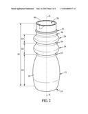 A BEVERAGE BOTTLE, A METHOD OF MANUFACTURING A BEVERAGE BOTTLE AND A     METHOD OF DESIGNING AN ILLUSTRATION diagram and image