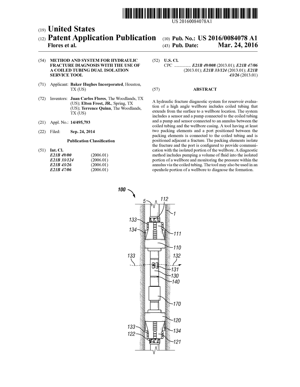 Method and System for Hydraulic Fracture Diagnosis with the use of a     Coiled Tubing Dual Isolation Service Tool - diagram, schematic, and image 01