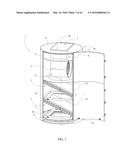 Air Handling Unit That Eliminates Corner Singularities and Eddies for High     Energy Efficiency and Its Evaporator Heat Exchanger Coil Arrangements diagram and image