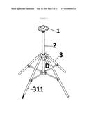 STEPLESS RAPID EXTENDABLE MULTIPOD WITH BUILT-IN POWER SUPPLY diagram and image