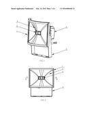 LED Projector Capable of Emitting Light in 180.degree. diagram and image