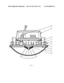 LED Projector Capable of Emitting Light in 180.degree. diagram and image