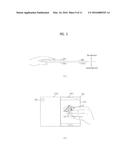 FOLDABLE DISPLAY DEVICE DISPLAYING STORED IMAGE BY FOLDING OR UNFOLDING     ACTION AND METHOD OF THEREFOR diagram and image