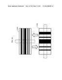 VIDEO DISPLAY METHOD USING VISIBLE LIGHT COMMUNICATION IMAGE INCLUDING     STRIPE PATTERNS HAVING DIFFERENT PITCHES diagram and image