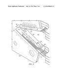 HEAD STACK ASSEMBLY WITH A FLEXIBLE PRINTED CIRCUIT HAVING A MOUTH     CENTERED BETWEEN ARMS diagram and image