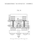 SEMICONDUCTOR DEVICES INCLUDING THROUGH-SILICON-VIAS AND METHODS OF     MANUFACTURING THE SAME AND SEMICONDUCTOR PACKAGES INCLUDING THE     SEMICONDUCTOR DEVICES diagram and image