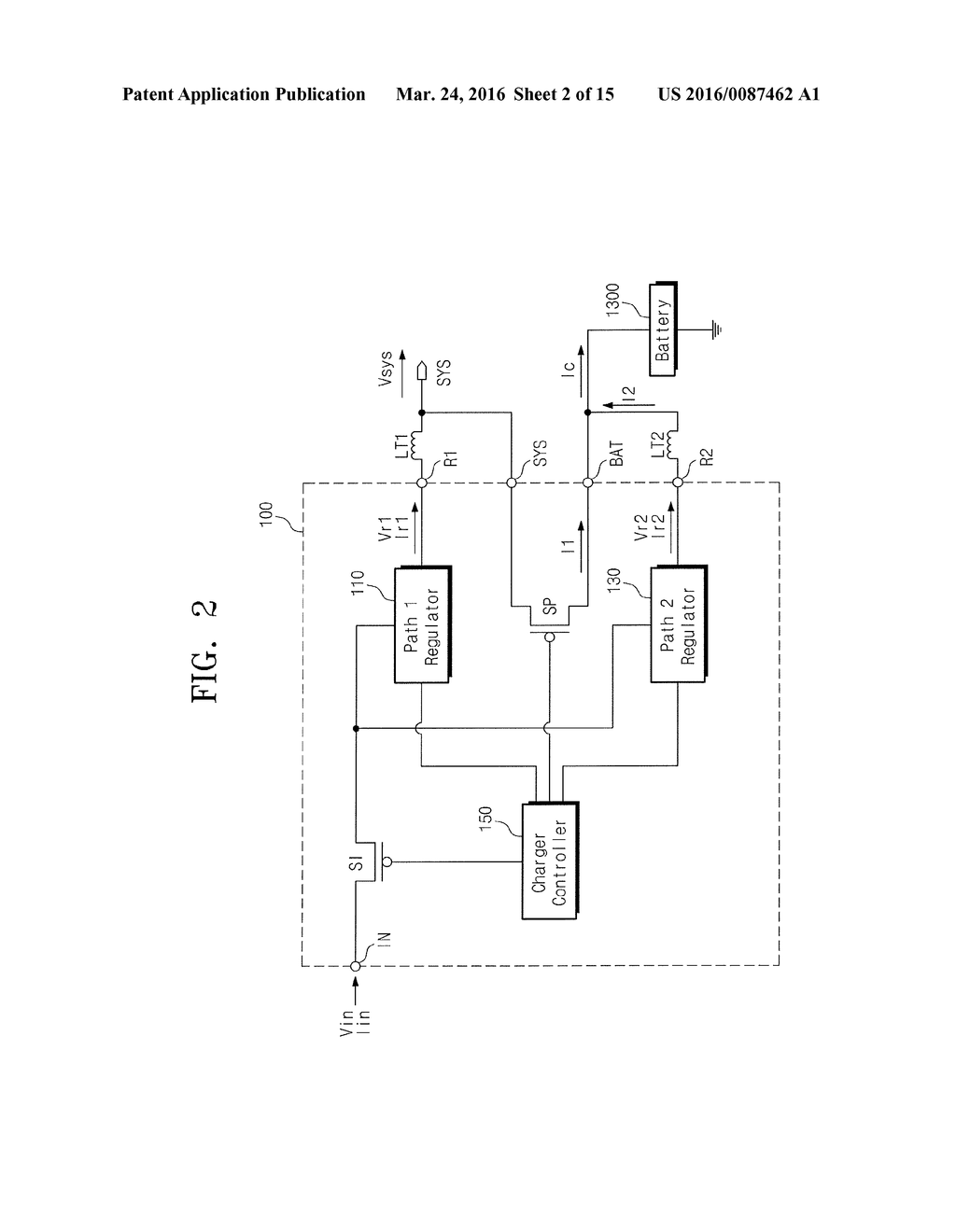 CHARGER CIRCUIT INCLUDING A PLURALITY OF CHARGING PATHS - diagram, schematic, and image 03