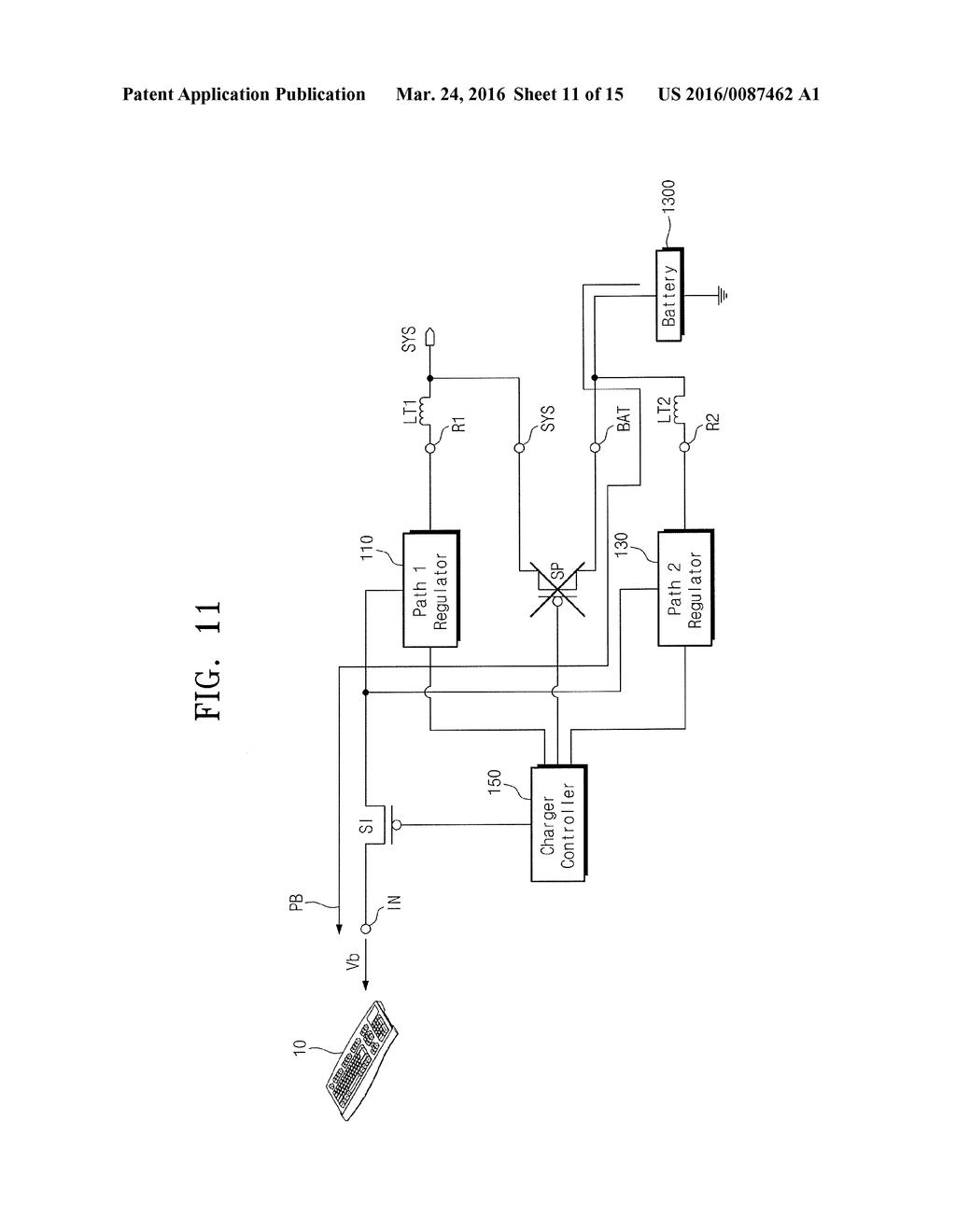 CHARGER CIRCUIT INCLUDING A PLURALITY OF CHARGING PATHS - diagram, schematic, and image 12