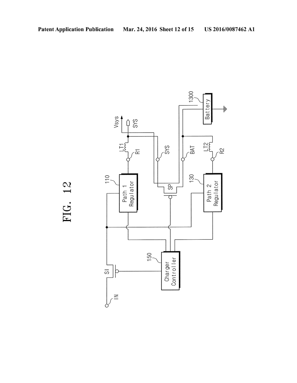 CHARGER CIRCUIT INCLUDING A PLURALITY OF CHARGING PATHS - diagram, schematic, and image 13