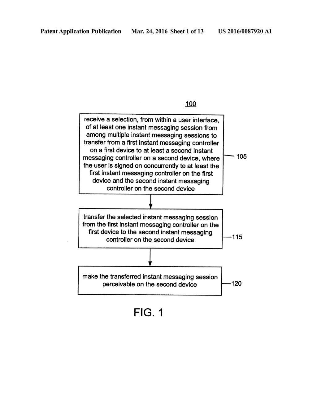 MANAGING INSTANT MESSAGING SESSIONS ON MULTIPLE DEVICES - diagram, schematic, and image 02