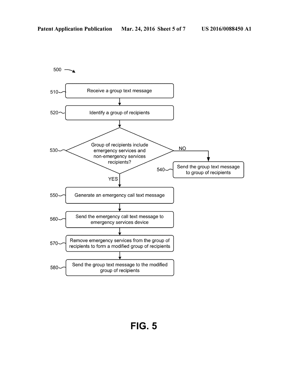 GROUP TEXT MESSAGING TO EMERGENCY SERVICES - diagram, schematic, and image 06