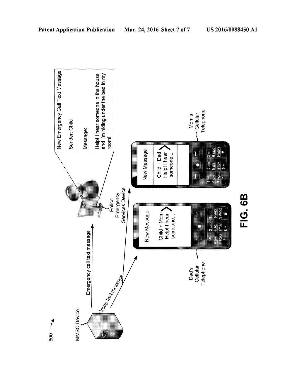 GROUP TEXT MESSAGING TO EMERGENCY SERVICES - diagram, schematic, and image 08