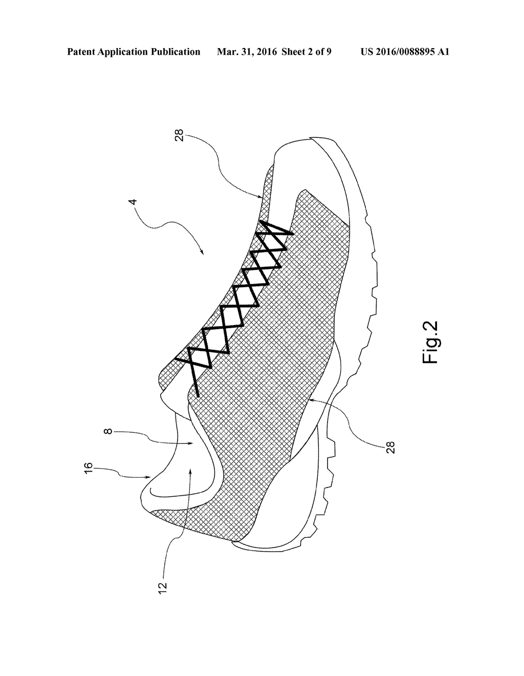 Breathable Footwear, in Particular for Applications to Ski Boots and/or     Sports Shoes, and Related Production Method - diagram, schematic, and image 03