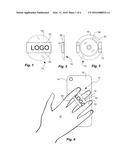 SWIVEL FINGER STRAP FOR A MOBILE DEVICE diagram and image