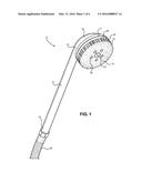 Shower Brush Having Interchangeable Cleaning Attachments diagram and image