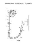 Shower Brush Having Interchangeable Cleaning Attachments diagram and image