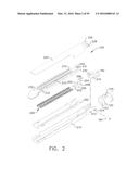 FASTENER CARTRIDGE FOR CREATING A FLEXIBLE STAPLE LINE diagram and image