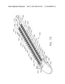 FASTENER CARTRIDGE FOR CREATING A FLEXIBLE STAPLE LINE diagram and image