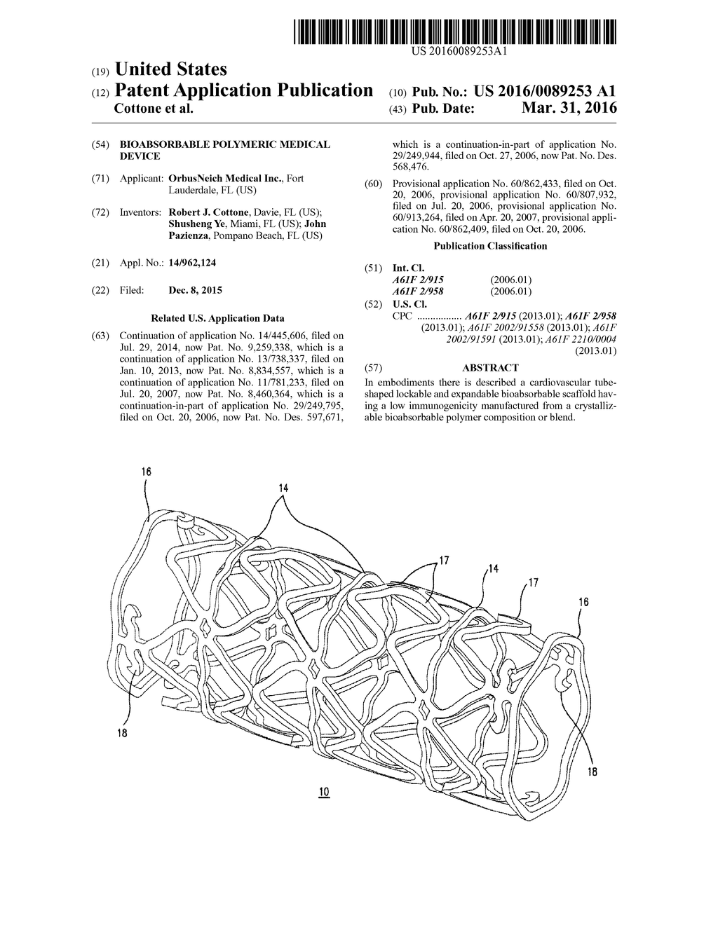 BIOABSORBABLE POLYMERIC MEDICAL DEVICE - diagram, schematic, and image 01