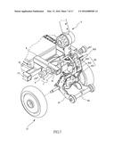 FOLDING DEVICE FOR POWER SCOOTERS diagram and image