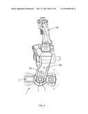 ADJUSTABLE SHOE MOUNTING STRUCTURE FOR BICYCLE BRAKE DEVICE diagram and image