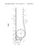 CONVEYING DEVICE WITH AN EXTENSIVELY EXTENDED CONVEYING ELEMENT diagram and image