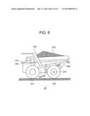 STOP POSITION DETERMINING DEVICE FOR TRANSPORT VEHICLE AND TRANSPORT     VEHICLE WITH THE SAME diagram and image