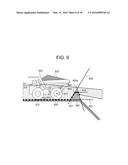 STOP POSITION DETERMINING DEVICE FOR TRANSPORT VEHICLE AND TRANSPORT     VEHICLE WITH THE SAME diagram and image