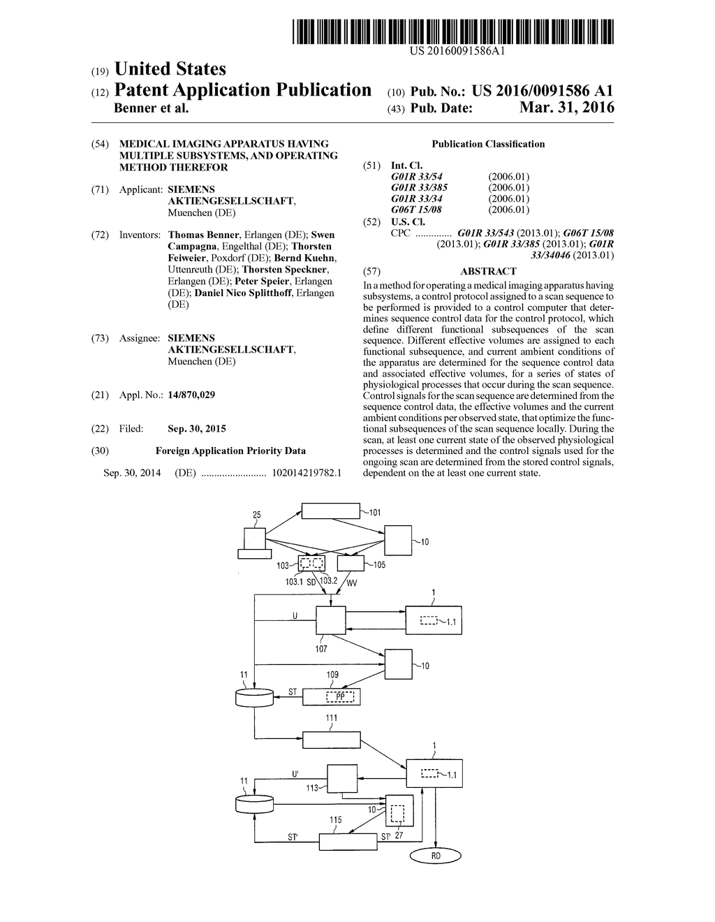 MEDICAL IMAGING APPARATUS HAVING MULTIPLE SUBSYSTEMS, AND OPERATING METHOD     THEREFOR - diagram, schematic, and image 01