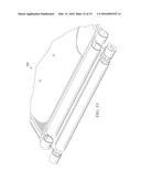 HINGE CONFIGURATION FOR AN ELECTRONIC DEVICE diagram and image