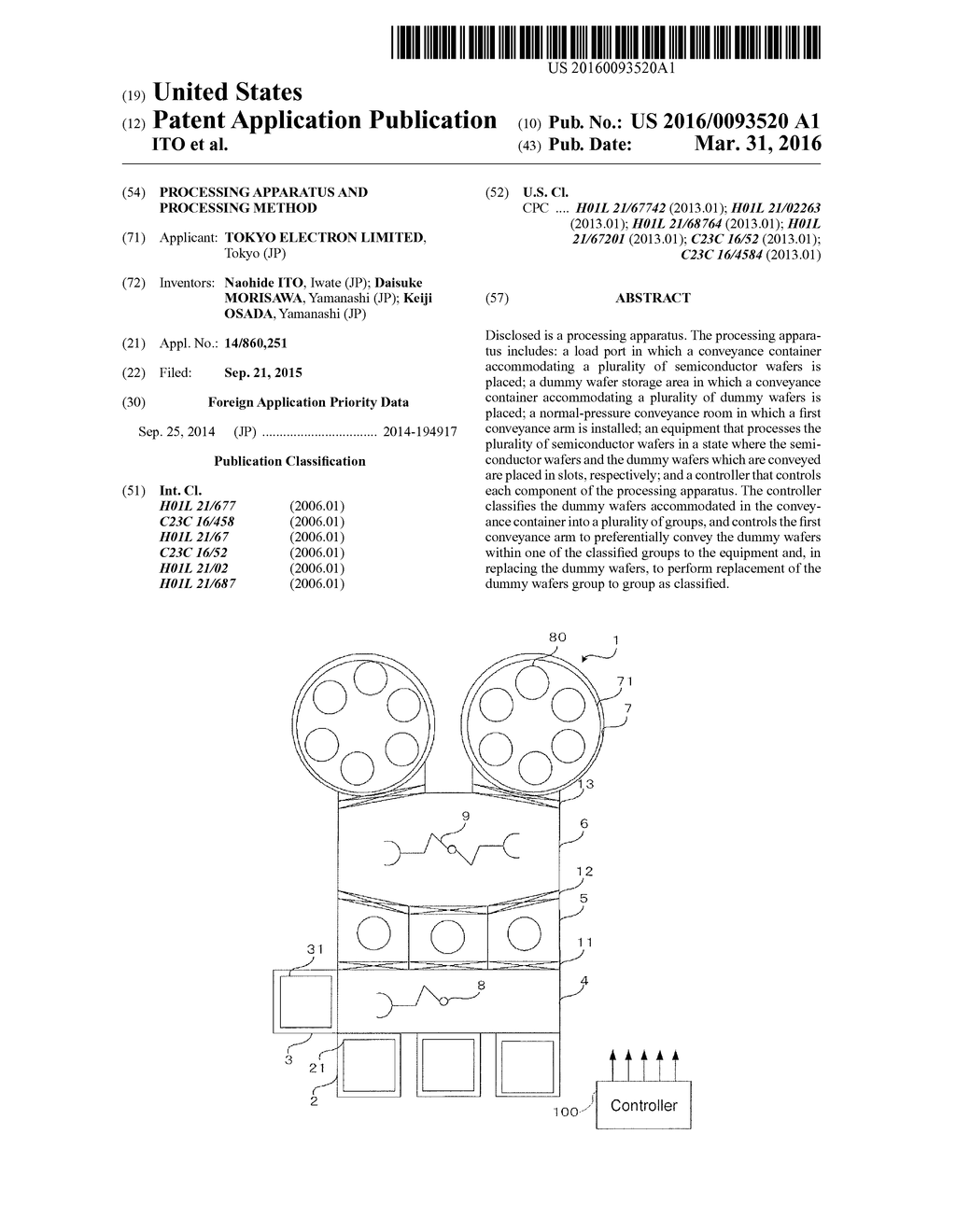 PROCESSING APPARATUS AND PROCESSING METHOD - diagram, schematic, and image 01