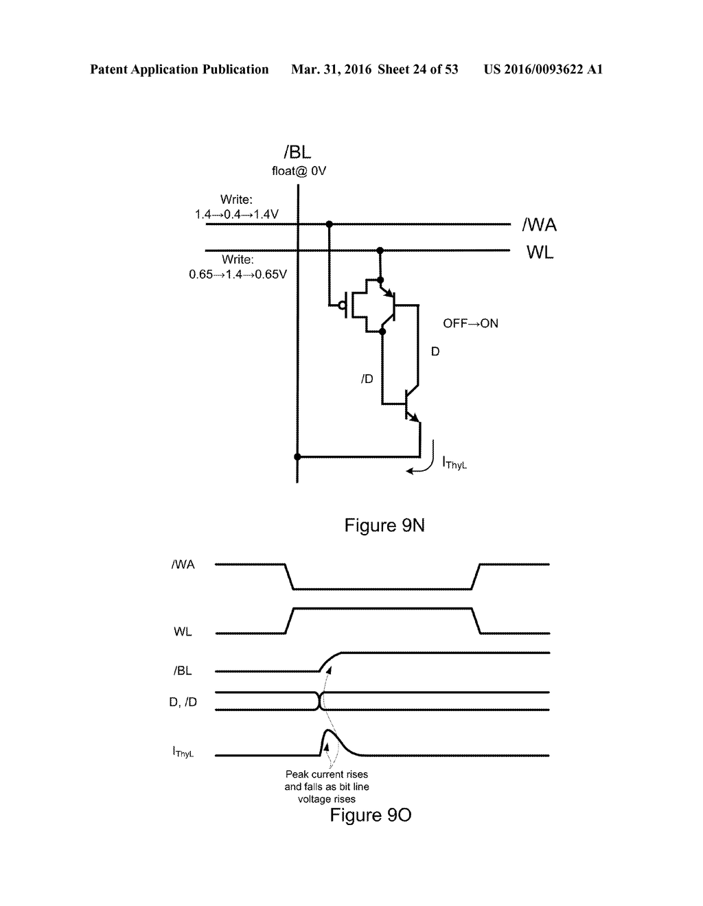 Cross-Coupled Thyristor SRAM Semiconductor Structures and Methods of     Fabrication - diagram, schematic, and image 25