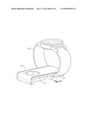 Adapter to Attach Computer to Wrist Band diagram and image