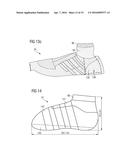 FLAT WEFT-KNITTED UPPER FOR SPORTS SHOES diagram and image