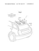 VEHICLE BACK DOOR DEVICE WITH DAMPER STAY STORAGE STRUCTURE diagram and image