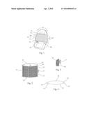 VEHICLE SEAT RETRACTABLE SECURING NET ASSEMBLY diagram and image