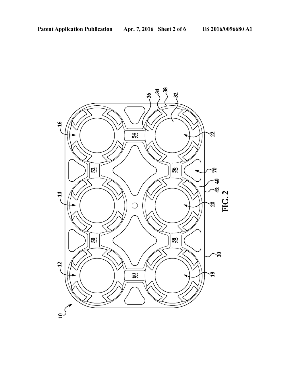 TRAY FOR TRANSPORTING HORTICULTURAL CONTAINERS - diagram, schematic, and image 03