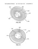 Device And Method For Making Discrete Volumes Of A First Fluid In Contact     With A Second Fluid, Which Are Immiscible With Each Other diagram and image